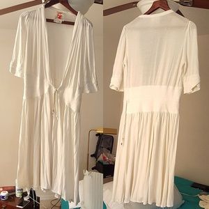 GENTLY USED plunging neckline swimsuit coverup